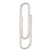 Giant Paper Clips, Jumbo, Smooth, Silver, 100/Box