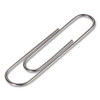 Super Premium Giant Paper Clips, Jumbo, Smooth, Silver, 100/Box, 10 Boxes/Carton