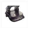 Desktop 2-Hole Eco-Punch, 1/4" Holes, Black/Gray/Green