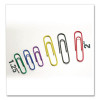 Assorted Size Paper Clips, 1"/1.75", Smooth, Assorted Colors, 450/Pack