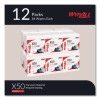 Generalclean X50 Cleaning Cloths, 12 x 12.5, White, 84/Pack, 12 Packs/Carton