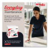 Generalclean X50 Cleaning Cloths, 12 x 12.5, White, 84/Pack, 12 Packs/Carton