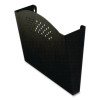 Steel Wall Pocket, Legal Size, 15" x 3" x 9", Black
