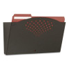 Steel Wall Pocket, Legal Size, 15" x 3" x 9", Black