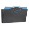 Steel Wall Pocket, Legal Size, 15" x 3" x 9", Black