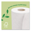 Eco Recycled Paper Towels, 2-Ply, 11 x 5.9, White, 156 Sheets/Roll, 8 Rolls/Pack