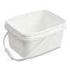 Polypropylene Dry Wipe Charging Bucket, White, 12/Box