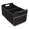 Classic Foldable Storage Box, Large, 2 Sections, 12.6 x 19.69 x 10.83, Lava Black