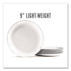 Economy Paper Plates, 9" Dia, White, 1,000/Carton