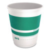 Insulated Paper Hot Cups, 10 Oz, White/Teal, 480/Carton