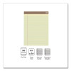 100% Recycled Notepads, Narrow Rule, (50) Canary Yellow 8.5 x 11 Sheets, Dozen