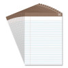 100% Recycled Notepads, Narrow Rule, (50) White 8.5 x 11 Sheets, Dozen