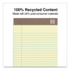 100% Recycled Notepads, Narrow Rule, (50) Canary Yellow 5 x 8 Sheets, Dozen