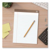 100% Recycled Notepads, Wide/Legal Rule, (50) White 8.5 x 11 Sheets, Dozen