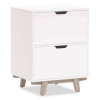 Whitney 2-Drawer Lateral File Cabinet, Letter/Legal Size File Drawers, 23.75" x 20" x 31.25", White