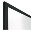 Magnetic Steel Dry Erase Board, 24" x 36", White Surface, Black Aluminum Frame
