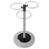 Flower Umbrella Stand, 13.75w X 13.75d X 25.5h, Black/Silver