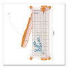 Personal Paper Trimmer, 7 Sheets, 12" Cut Length, Plastic Base, 5.5 X 14