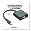 Mini Displayport To Vga Adapter, 6", Black