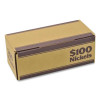 Nickels Coin Box, Accommodates $100 In Nickels, 15.5" x 19.25" x 4.5", Blue/Kraft, 50/Pack