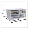 Literature Organizer, 8 Sections, 21 x 12.25, White