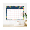 Day Designer Peyton Academic Wall Calendar, Floral Artwork, 15 x 12, White/Navy Sheets, 12-Month (July To June): 2025 To 2026