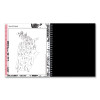 Analeis Monthly Planner, Floral Artwork, 10 x 8, White/Black/Coral Cover, 12-Month (Jan To Dec): 2026