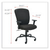 Alera Mota Series Big And Tall Chair, Supports Up To 450 Lb, 19.68" To 23.22" Seat Height, Black