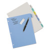 Write And Erase Big Tab Durable Plastic Dividers, 3-Hole Punched, 8-Tab, 11 x 8.5, Assorted, 1 Set