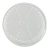 Round Aluminum To-Go Container Lids, Dome Lid, 7" Diameter, Clear, Plastic, 500/Carton