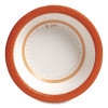 Heavy-Weight Paper Bowls, 12 Oz, White/Orange, 125/Pack