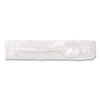 Individually Wrapped Mediumweight Cutlery, Soup Spoon, Plastic, White, 1,000/Carton