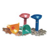 Coin Counting Tubes For Pennies, Nickels, Dimes And Quarters, Assorted Colors