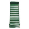 Stackable Plastic Coin Tray, Accommodates $50 In Dimes, 3.75" x 11.5" x 1.5", Green