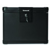 Molded Fire And Water File Chest, 16 X 12.6 X 13, 0.6 Cu Ft, Black