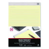 Notepads, Narrow Rule, (50) Canary 8.5 x 11 Sheets, 12/Pack