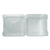 Pet Plastic Hinged Container, 9 x 9 x 3.6, Clear, Plastic, 100/Pack, 2 Packs/Carton
