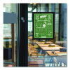 Indoor Window Sign Holder, 8.5 x 11 Insert, Black Frame, 5/Pack