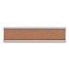 Grip-A-Strip Cork Map Rail, 1" x 96", Brown/Silver