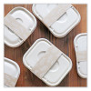 Fiber Container Sleeves, World Centric Leaf Design, 7.5 x 10 x 3.25, Natural, Paper, 800/Carton