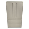 Brigade 700 Series Lateral File, Three-Shelf Enclosed Storage, 2 Legal/Letter-Size File Drawers, Putty, 36" X 18" X 64.25"