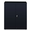 Economy Assembled Storage Cabinets, 3 Shelves, 36" x 18" x 42", Black