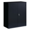 Economy Assembled Storage Cabinets, 3 Shelves, 36" x 18" x 42", Black