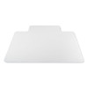 Antimicrobial Chair Mat For Medium Pile Carpeted Floors, Rectangular With Lip, Straight Edges, 36" x 48", Clear