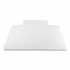 Antimicrobial Chair Mat For Medium Pile Carpeted Floors, Rectangular With Lip, Straight Edges, 36" x 48", Clear