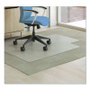 Antimicrobial Chair Mat For Medium Pile Carpeted Floors, Rectangular With Lip, Straight Edges, 36" x 48", Clear