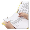Colored Top Tab Classification Folders, 2/5-Cut Tab, Expands 2", 2 Divider, 6 Safeshield Fastener, Letter Size, Yellow, 10/Bx