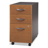 Series C Mobile Pedestal File, Left/Right, 3-Drawers: Box/Box/File, Legal/Letter/a4/a5, Cherry/Gray, 15.75" X 20.25" X 27.88"