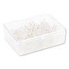 Standard Push Pins, Plastic, Clear, Clear Head/Gold Pin, 0.44", 100/Pack