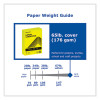 Color Cardstock, 65 Lb Cover Weight, 8.5 x 11, Lemon Yellow, 250/Ream